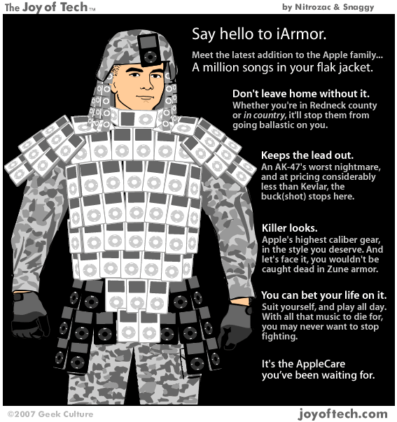 Una tuta mimetica di iPod per soldati 1 iArmor