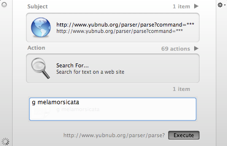 YubNub + QuickSilver = ricerca in un nanosecondo 1 quicksilver yubnub melamorsicata