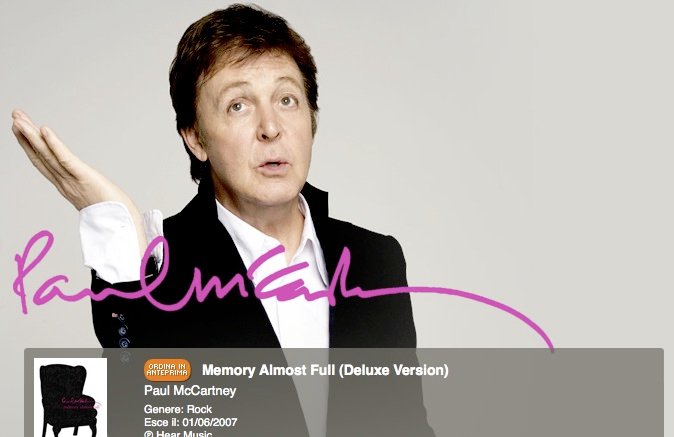 Lord McCartney sbarca nell'iTunes Store 1 Paul McCartney