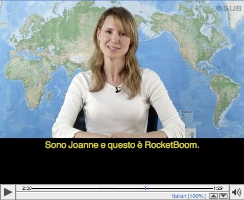 RocketBoom in italiano grazie a DotSub 1 RocketBoom
