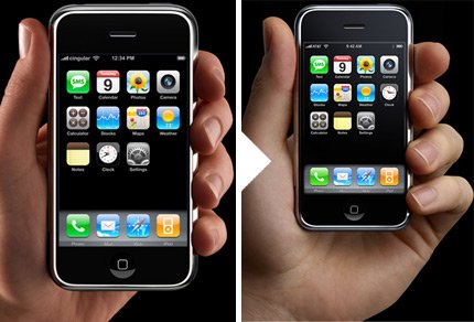 iPhone rimpicciolito