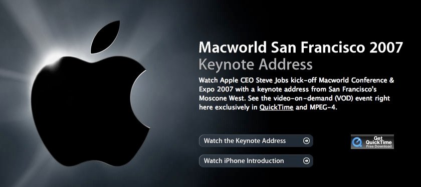 streaming Keynote WWDC 2007