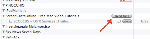 Nuova funzione per i Podcast in iTunes 7.3 1 prendi tutto Podcast