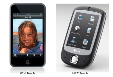 ipod e htc touch