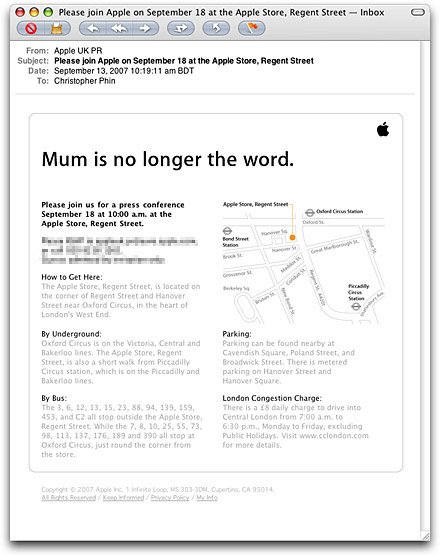 Mum is no longer the word