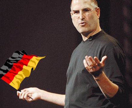 steve jobs bandiera germania