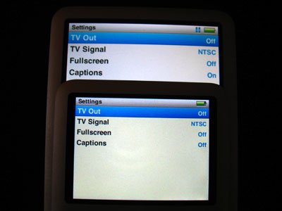 tv out bloccata ipod