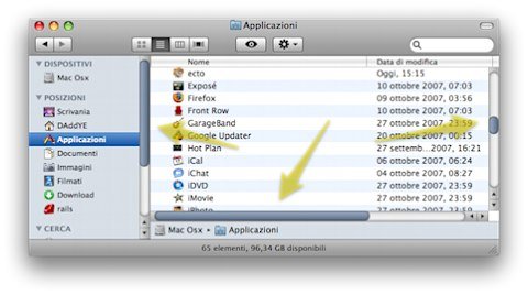 Pimp My Leopard: modifichiamo le barre di scorrimento, Stacks e il Dock 1 Leopard iTunes