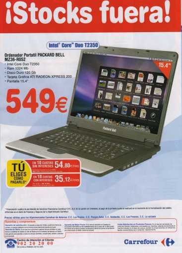 Packard Bell con Leopard