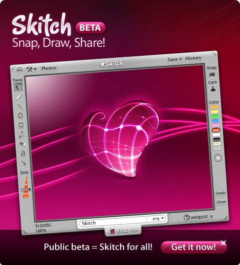 Skitch passa al grado beta pubblica 1 skitch