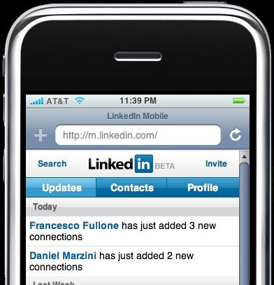 Linkedin iPhone