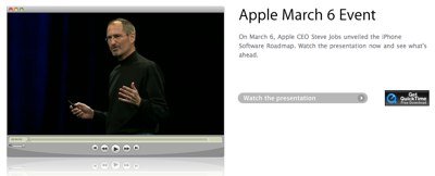 Apple streaming 6 marzo