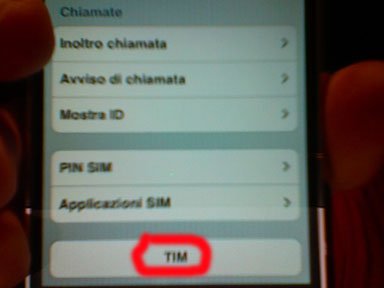iPhone 1.1.4 si configura da solo con le SIM TIM 1 indizi TIM in iPhone 1.1.4