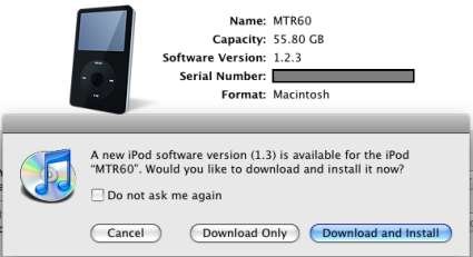 iPod 5G firmware 1.3