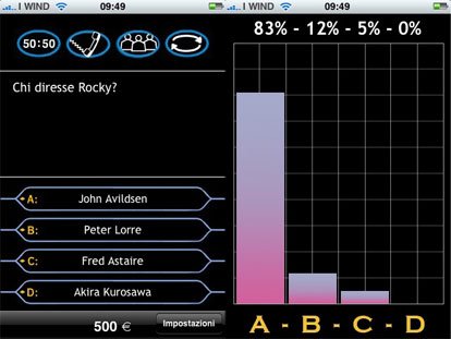 Millionaire: Chi vuol essere Milionario per iPhone 1 Millionaire iPhone