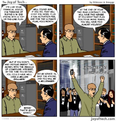 Ecco cosa accadra' nei negozi per l'iPhone 3G 1 fumetto iphone negozio
