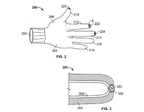 brevetto guanti iphone