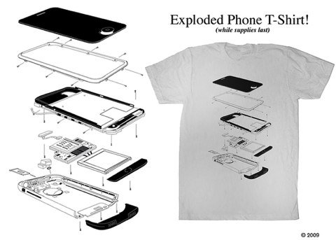 t shiert iphone esplosione