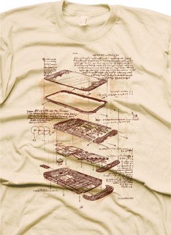t shirt iphone leonardo da vinci