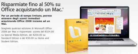 ms office 2008 offerta mac