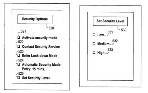 brevetto sistema di sicurezza apple
