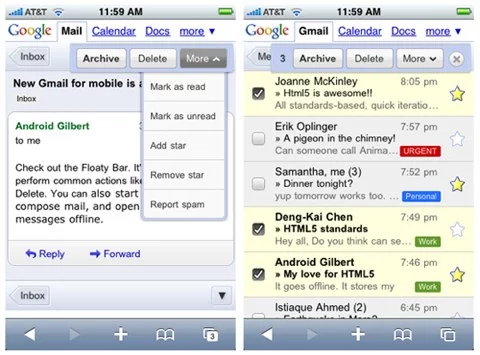 gmail mobile
