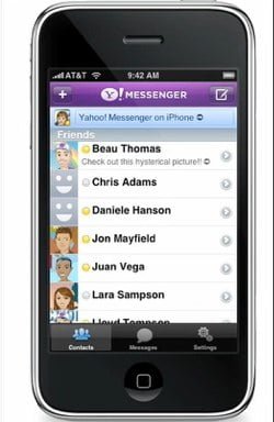 yahoo messenger per iphone