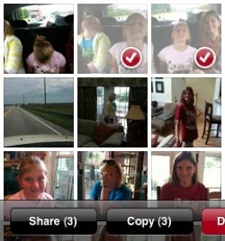 selezione multipla foto