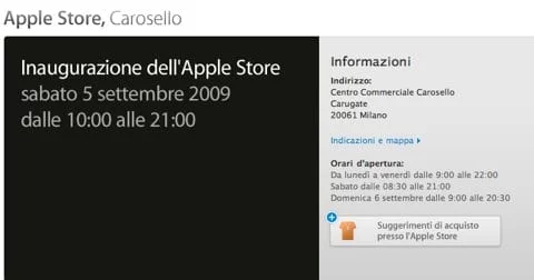 Apple Store Carosello