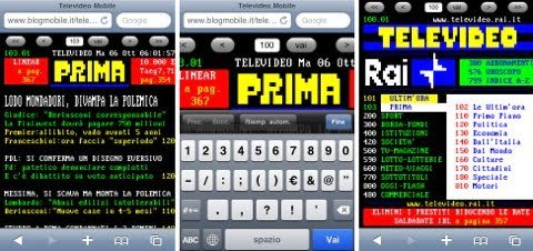 Televideo web app Televideo web app