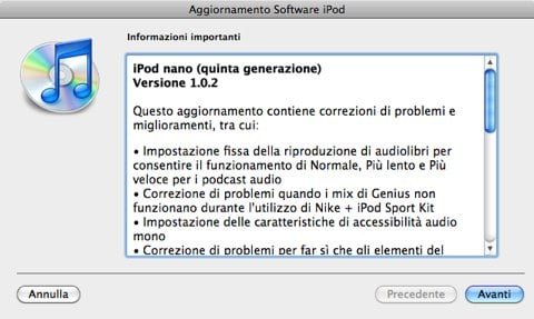 firmware 1.0.2 iPod Nano 5G
