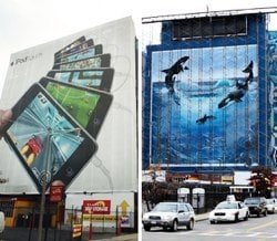 impalcatura reclamizzata Boston