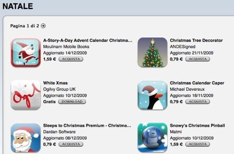 App Store Natale App Store Natale