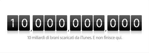 10 miliardi di download iTunes Card da 10.000 $