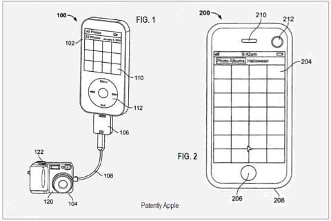 brevetto cavo fotocamera iPhone