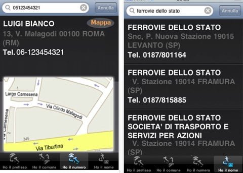 Localizza numero Localizza numero