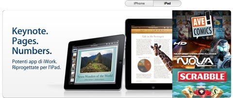 App Store iPad in iTunes sezione iPad