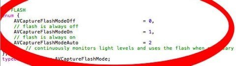 codice Flash in iPhone