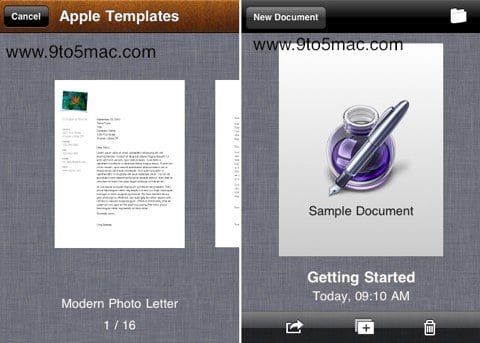 Screenshot iWork iPhone Screenshot iWork iPhone