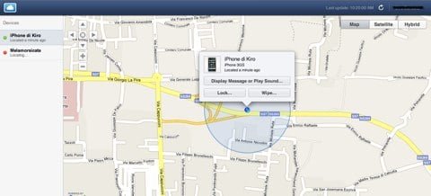 Trova il mio iPhone MobileMe