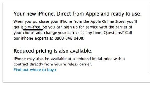 iPhone 4 sim free iPhone 4