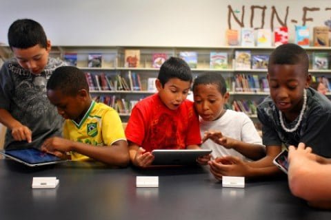 studenti iPad bambini