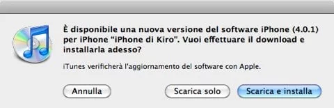 iOS 4.0.1 Rilasciato iOS 4.0.1
