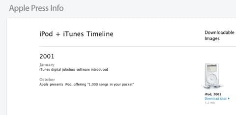 Apple dedica una pagina alla storia dell'iPod 6 Pagina storia iPod