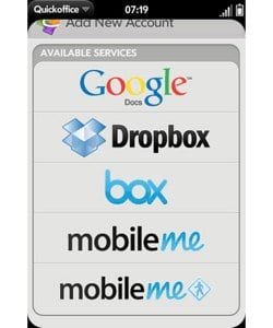 WebOS 2.0 MobileMe