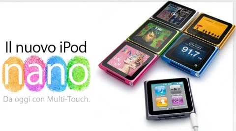iPod Nano con multi touch