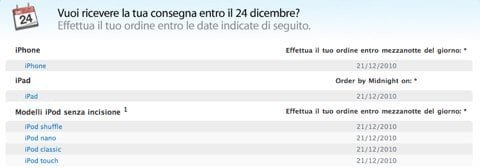 Calendario Natale 2010 Apple