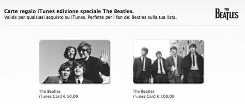 iTunes Card Beatles iTunes Card