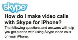 Skype per iPhone: ecco in anteprima le immagini 1 Skype per iPhone