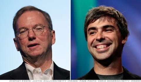 Eric Schmidt e Larry Page Eric Schmidt